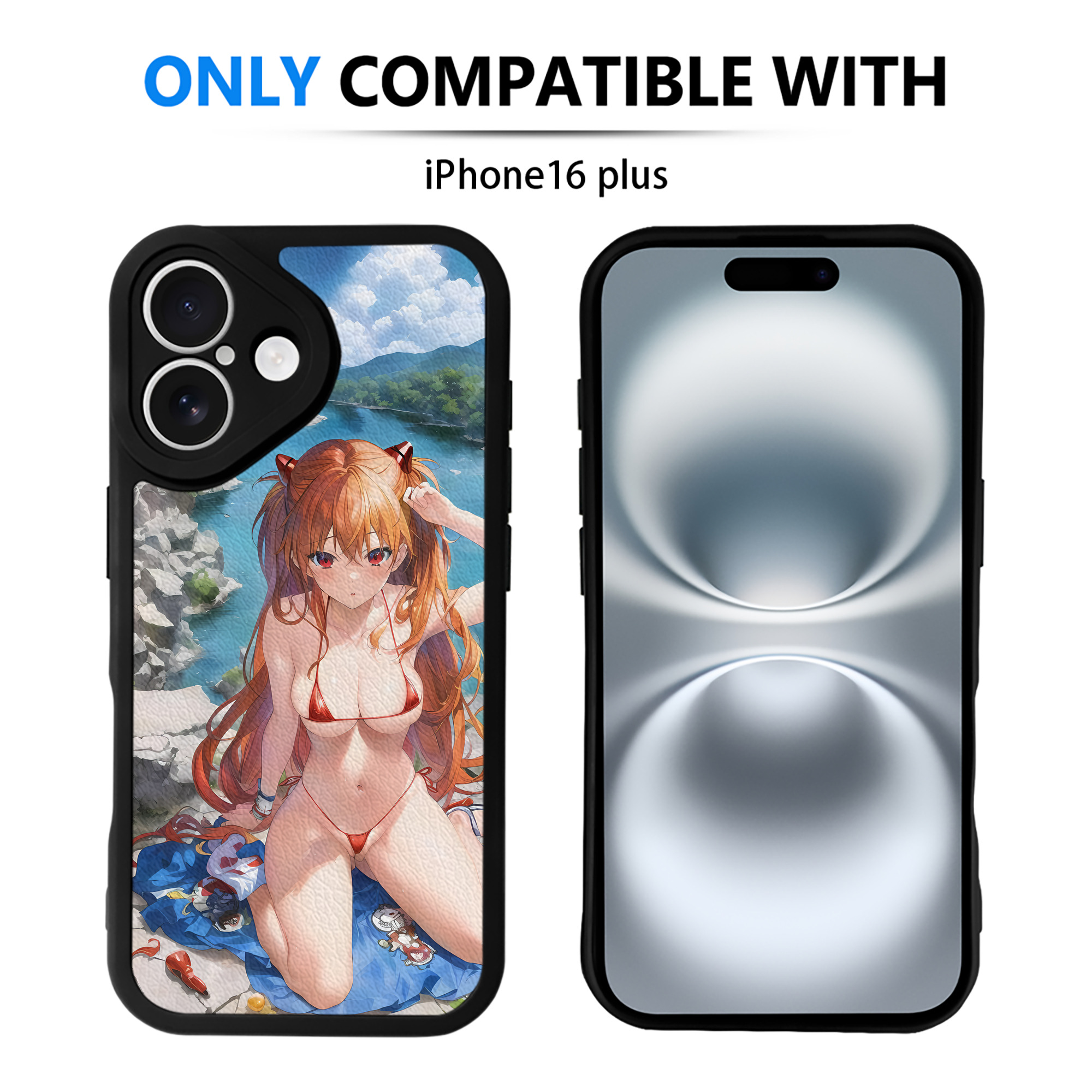 （画像用） EVA 新世紀エヴァンゲリオン 【iPhone 16シリーズ対応】シリコンスマホケース（レザー調） 材質：シリコン